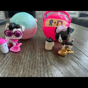 LOL Pets set of 2 with lol surprise dolls￼